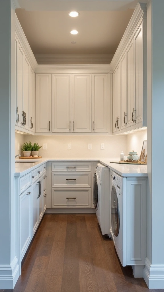49 Pantry and Laundry Room Combo Layouts That Maximize Storage - 16. Customized Cabinetry