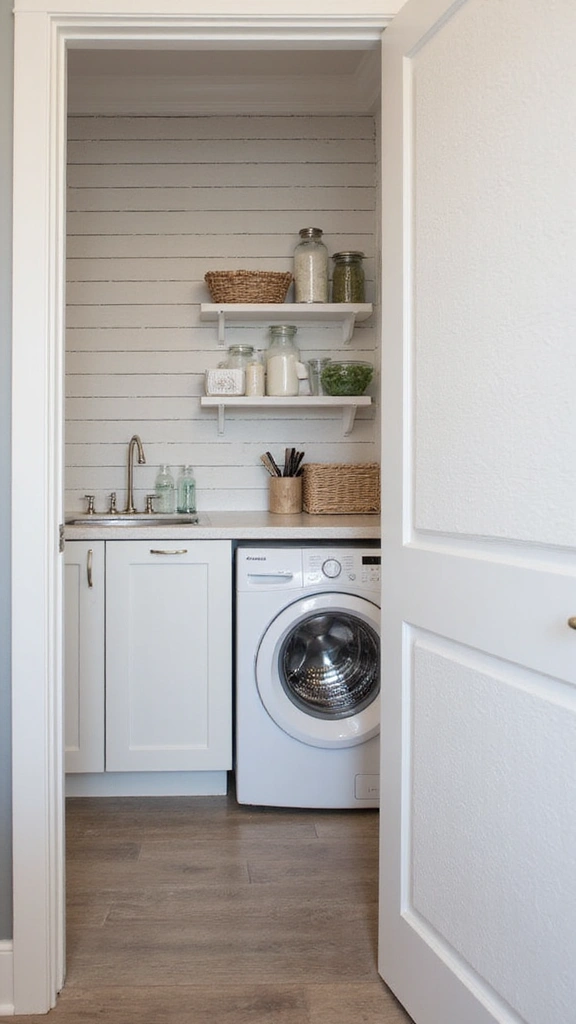 49 Pantry and Laundry Room Combo Layouts That Maximize Storage - 18. Textured Walls