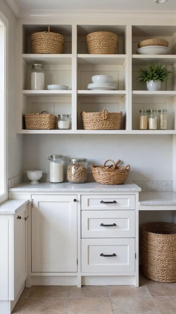 49 Pantry and Laundry Room Combo Layouts That Maximize Storage - 21. Modular Storage Systems