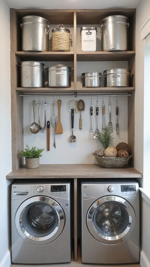 49 Pantry and Laundry Room Combo Layouts That Maximize Storage - 32. Magnetic Storage