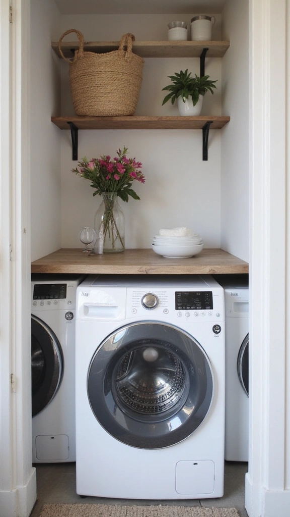 49 Pantry and Laundry Room Combo Layouts That Maximize Storage - 36. Compact Washer and Dryer Options