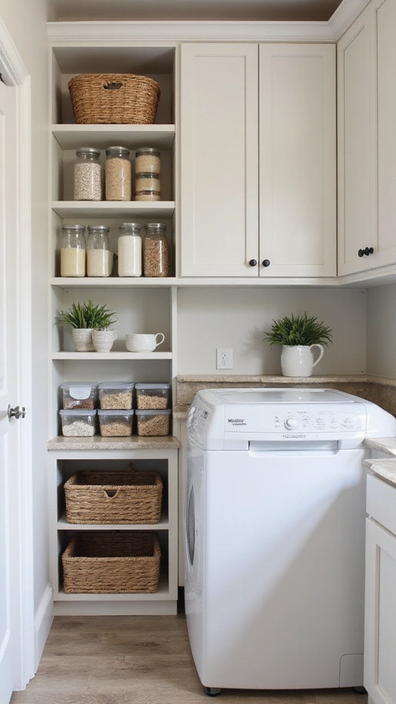 49 Pantry and Laundry Room Combo Layouts That Maximize Storage - 40. Make the Most of Out-of-Sight Storage