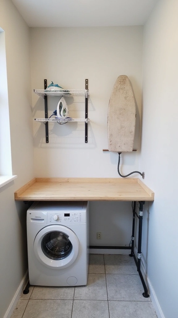 49 Pantry and Laundry Room Combo Layouts That Maximize Storage - 8. Folding & Storing Solutions