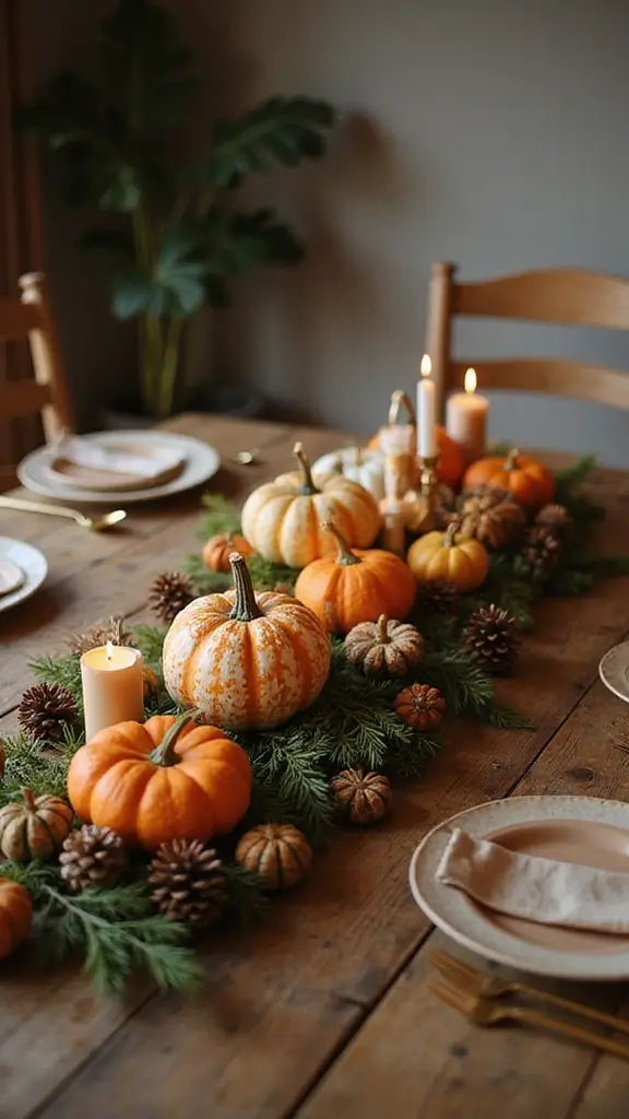 49 Simple Fall Decor Ideas for the Home That Feel Cozy - 1. Rustic Pumpkin Centerpiece