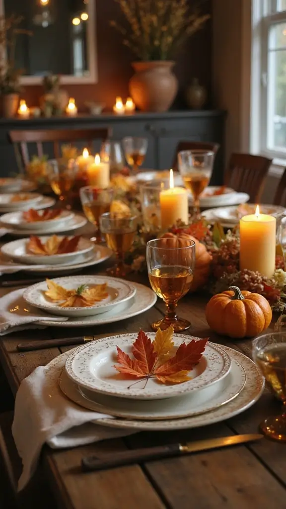 49 Simple Fall Decor Ideas for the Home That Feel Cozy - 10. Fall-Themed Table Settings