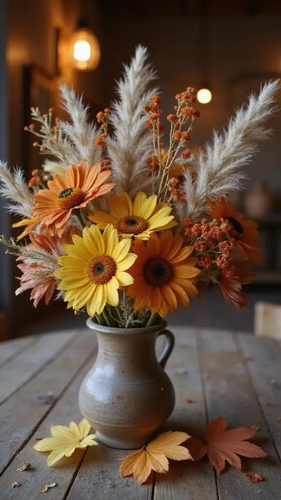 49 Simple Fall Decor Ideas for the Home That Feel Cozy - 3. Dried Floral Arrangements