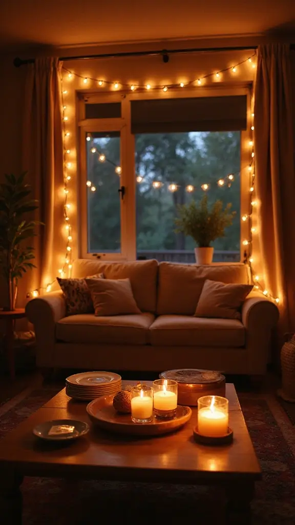 49 Simple Fall Decor Ideas for the Home That Feel Cozy - 32. Warm Lighting