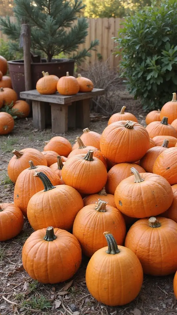 49 Simple Fall Decor Ideas for the Home That Feel Cozy - 36. Outdoor Pumpkin Patch