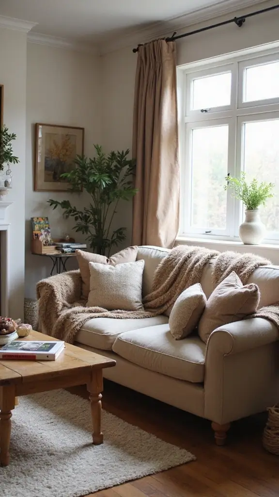 49 Simple Fall Decor Ideas for the Home That Feel Cozy - 39. Faux Fur Throws