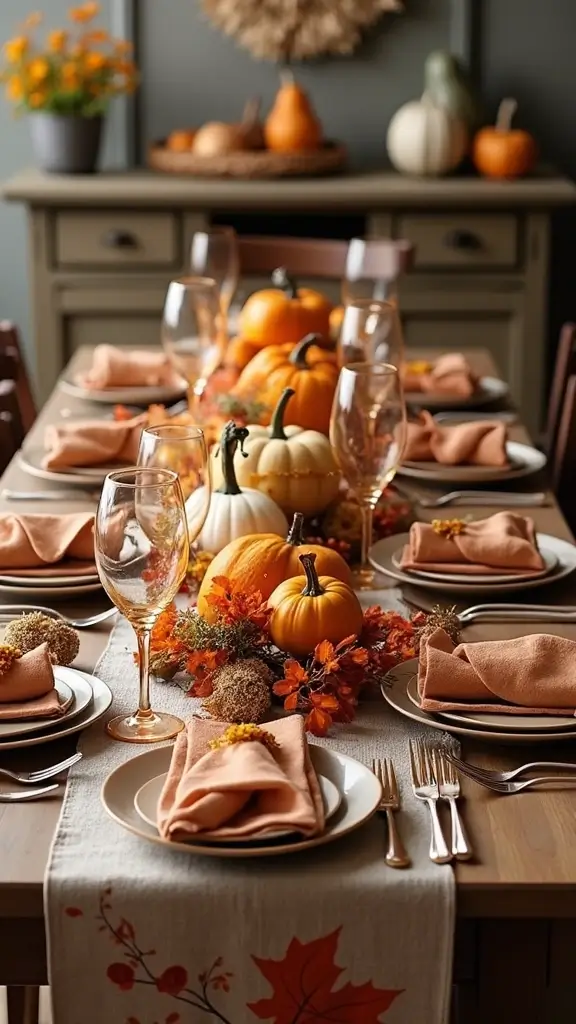 49 Simple Fall Decor Ideas for the Home That Feel Cozy - 44. Seasonal Table Runners