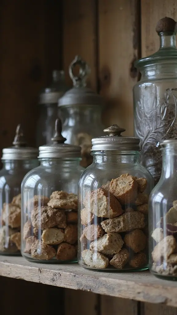 50 Antique Home Decor Ideas That Tell a Story - 25. Antique Apothecary Jars