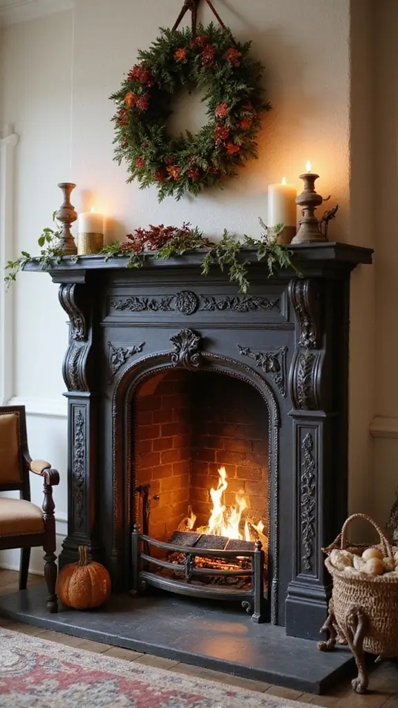 50 Antique Home Decor Ideas That Tell a Story - 35. Antique Fireplaces