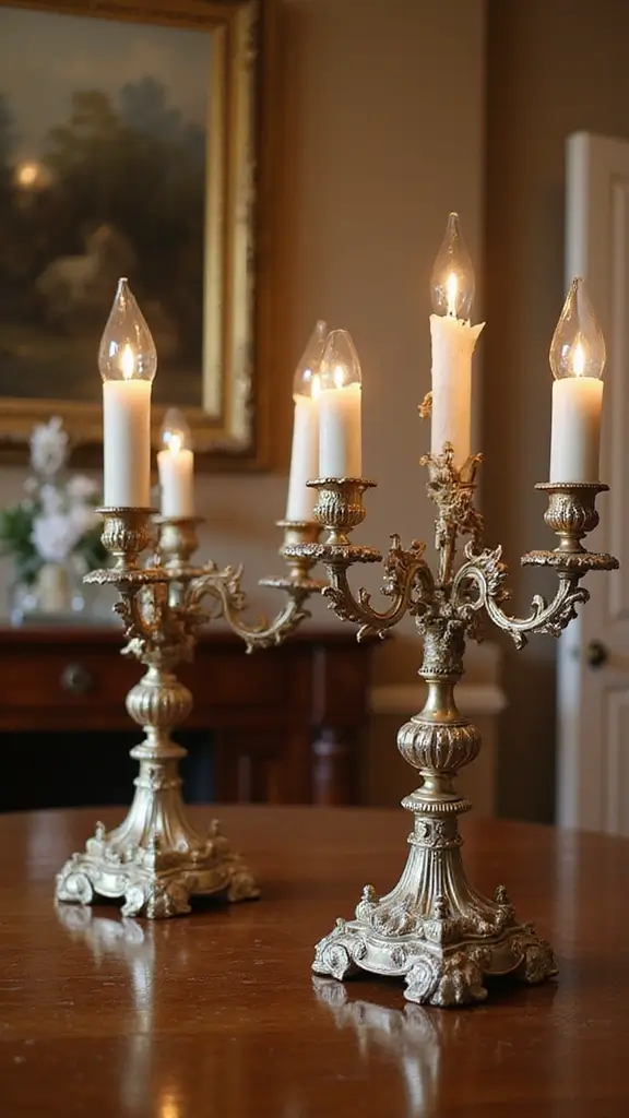 50 Antique Home Decor Ideas That Tell a Story - 43. Antique Candelabras