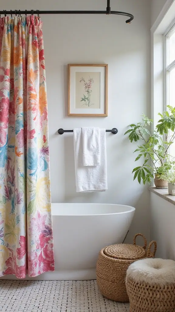 50 Bathroom Remodel on a Budget Ideas You’ll Love - 10. Install a Shower Curtain