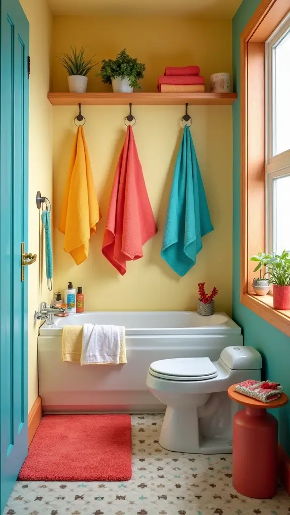50 Bathroom Remodel on a Budget Ideas You’ll Love - 19. Use Colorful Accessories