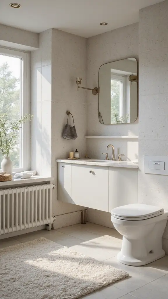 50 Bathroom Remodel on a Budget Ideas You’ll Love - 20. Add a Bench or Stool