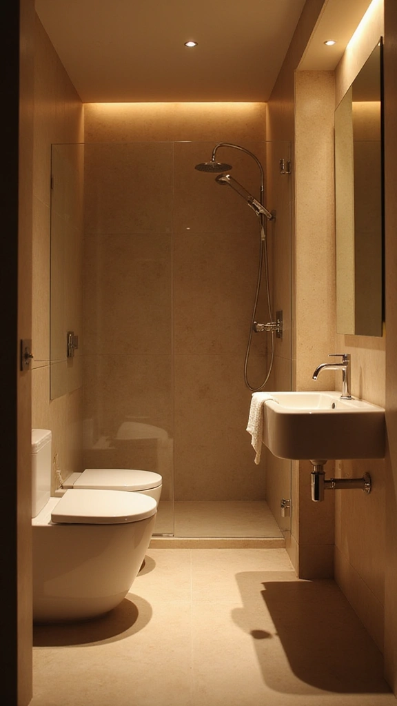 50 Bathroom Remodel on a Budget Ideas You’ll Love - 44. Use Soft Lighting
