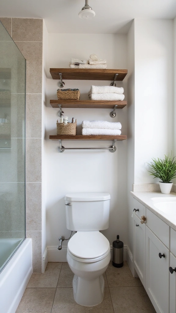 50 Bathroom Remodel on a Budget Ideas You’ll Love - 45. Utilize Wall Space