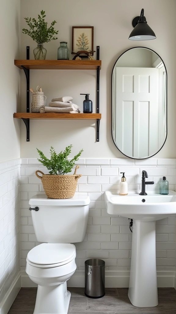 50 Bathroom Remodel on a Budget Ideas You’ll Love - 49. Embrace Open Shelving