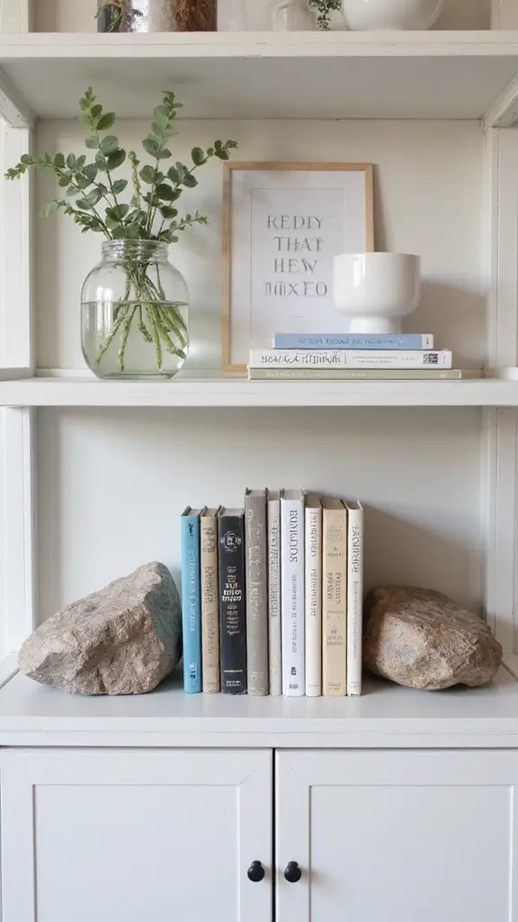 50 Cheap DIY Home Decor Ideas That Look High-End - 10. Stylish Bookends from Stones