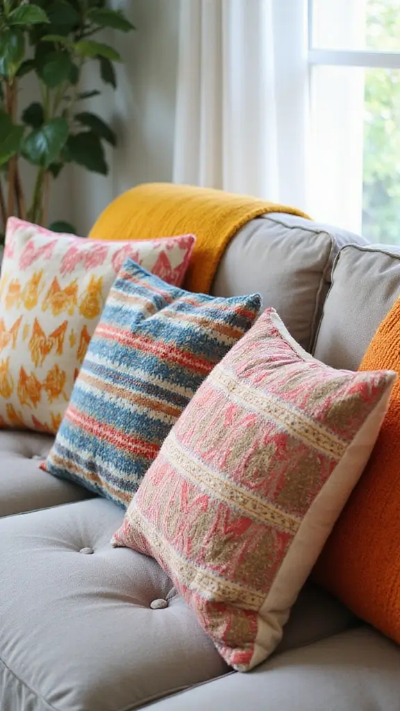 50 Cheap DIY Home Decor Ideas That Look High-End - 15. Decorative Throw Pillows