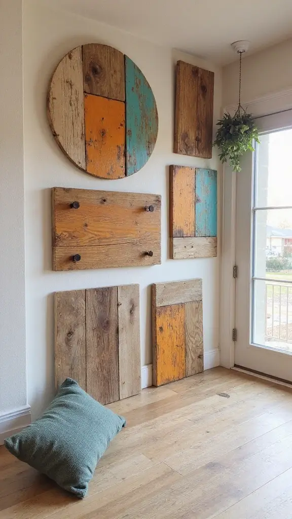 50 Cheap DIY Home Decor Ideas That Look High-End - 2. Reclaimed Wood Wall Art