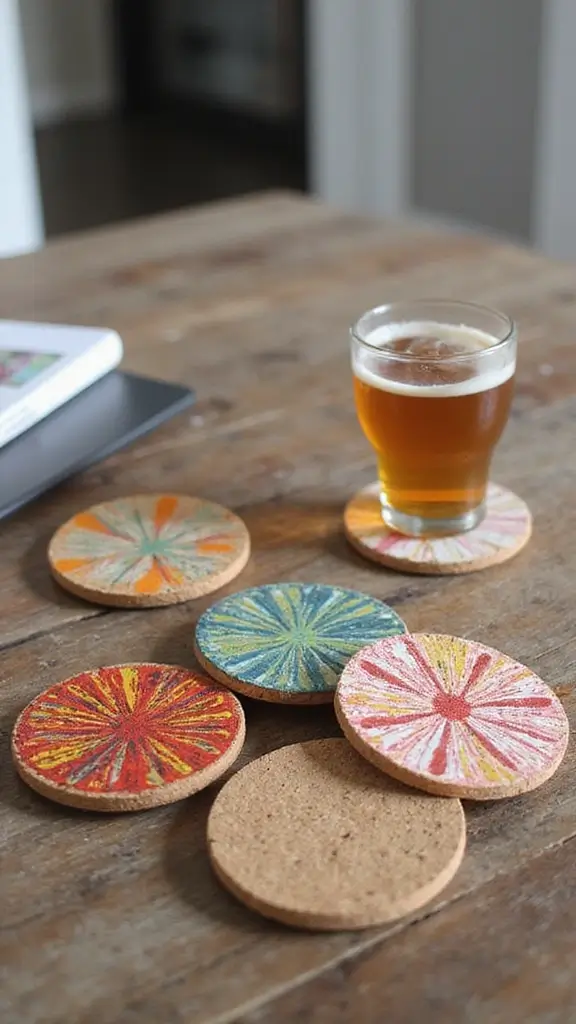 50 Cheap DIY Home Decor Ideas That Look High-End - 21. Customized Coasters