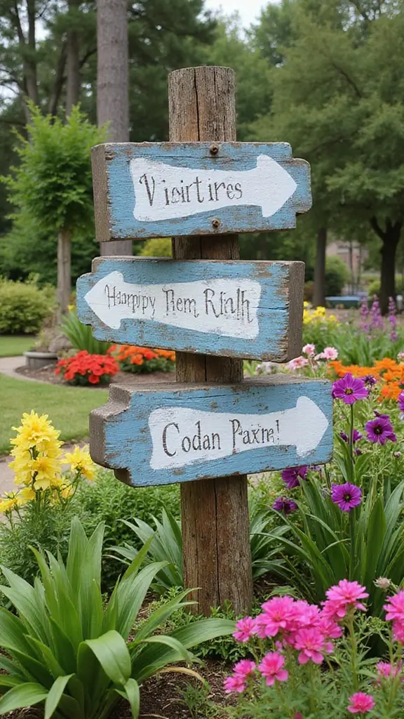 50 Cheap DIY Home Decor Ideas That Look High-End - 42. Stenciled Garden Signs
