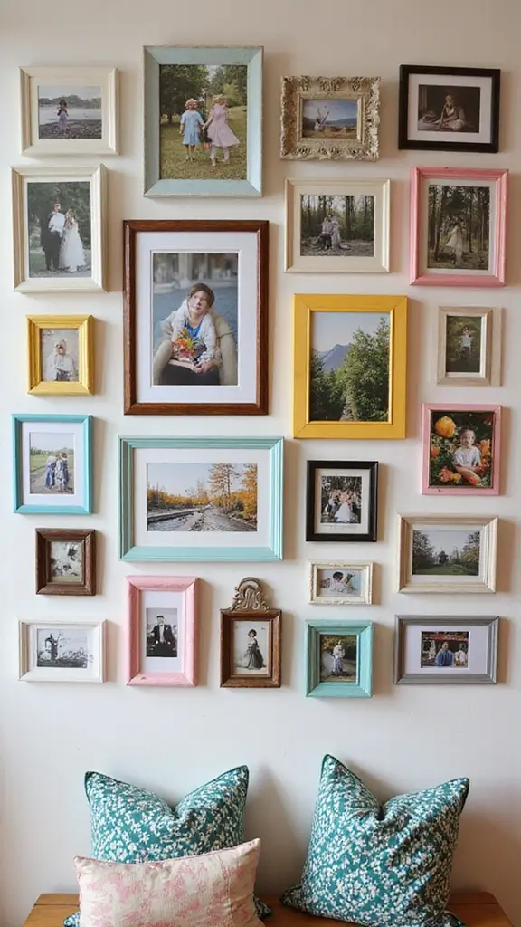 50 Cheap DIY Home Decor Ideas That Look High-End - 8. DIY Picture Frame Gallery