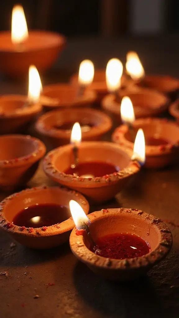 50 Diwali Home Decor Ideas That Light Up Every Corner - 13. Terracotta Diyas