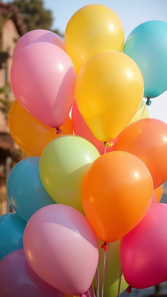 50 Diwali Home Decor Ideas That Light Up Every Corner - 31. Biodegradable Balloons