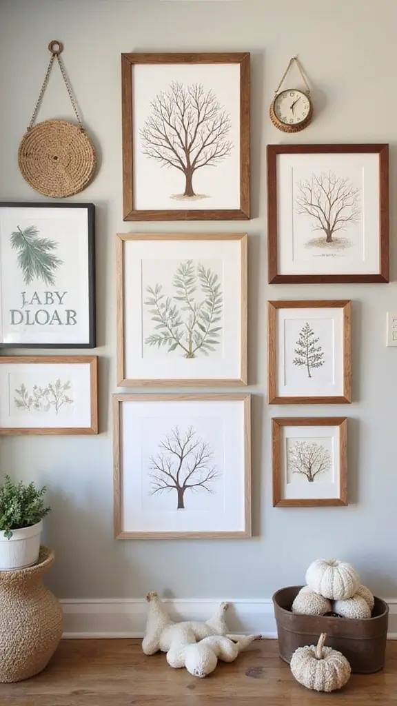 50 Fall Decor Ideas for the Home Farmhouse Vibes on a Budget - 11. Seasonal Wall Art