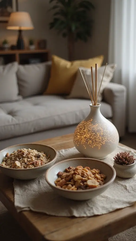 50 Fall Decor Ideas for the Home Farmhouse Vibes on a Budget - 19. Autumn Scent Diffusers