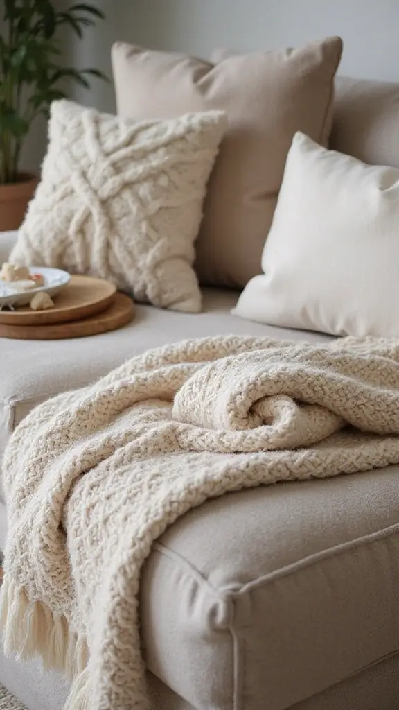 50 Fall Decor Ideas for the Home Farmhouse Vibes on a Budget - 21. Layered Textures