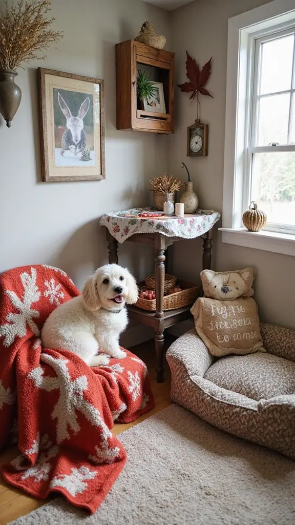 50 Fall Decor Ideas for the Home Farmhouse Vibes on a Budget - 45. Seasonal Pet Decor