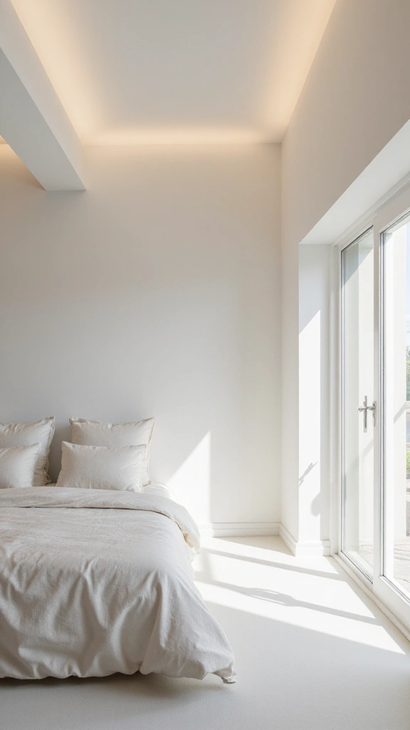 50 False Ceiling Design for Bedroom Ideas You’ll Adore - 24. Soft Light-Reflecting Ceilings
