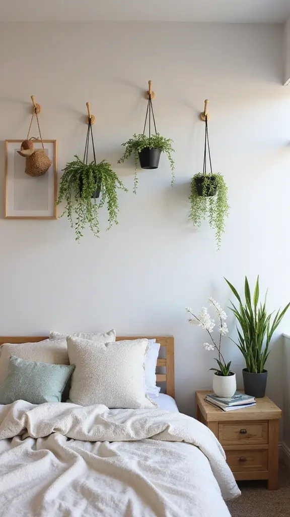 50 False Ceiling Design for Bedroom Ideas You’ll Adore - 34. Ceiling Hooks for Hanging Decor