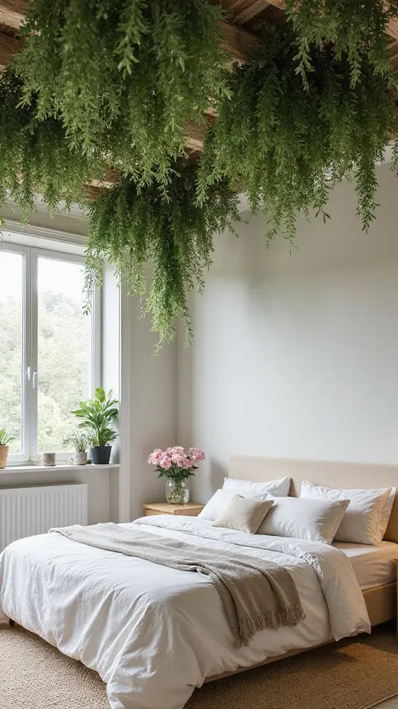 50 False Ceiling Design for Bedroom Ideas You’ll Adore - 35. Nature-Inspired Ceiling Concepts