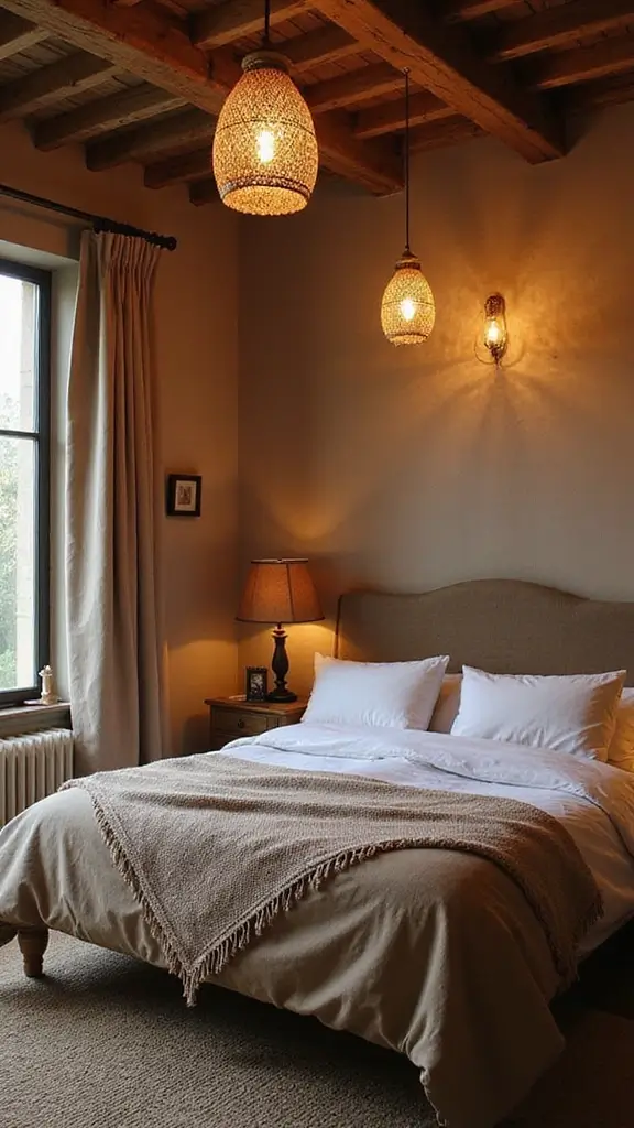 50 False Ceiling Design for Bedroom Ideas You’ll Adore - 37. Ceiling Lanterns