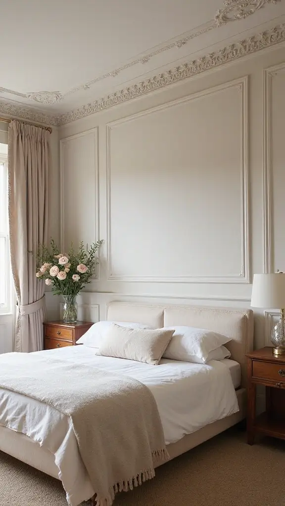 50 False Ceiling Design for Bedroom Ideas You’ll Adore - 42. Elegant Cornice Details