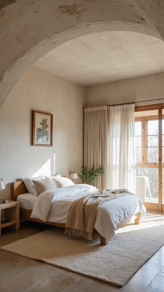 50 False Ceiling Design for Bedroom Ideas You’ll Adore - 43. Natural Plaster Finishes