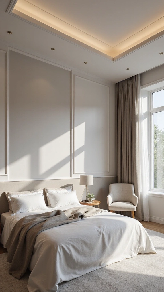 50 False Ceiling Design for Bedroom Ideas You’ll Adore - 48. Understated Elegance