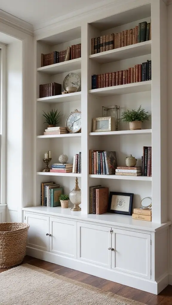 50 Home Renovation on a Budget Tips That Make Big Impact - 21. Add Built-in Shelves