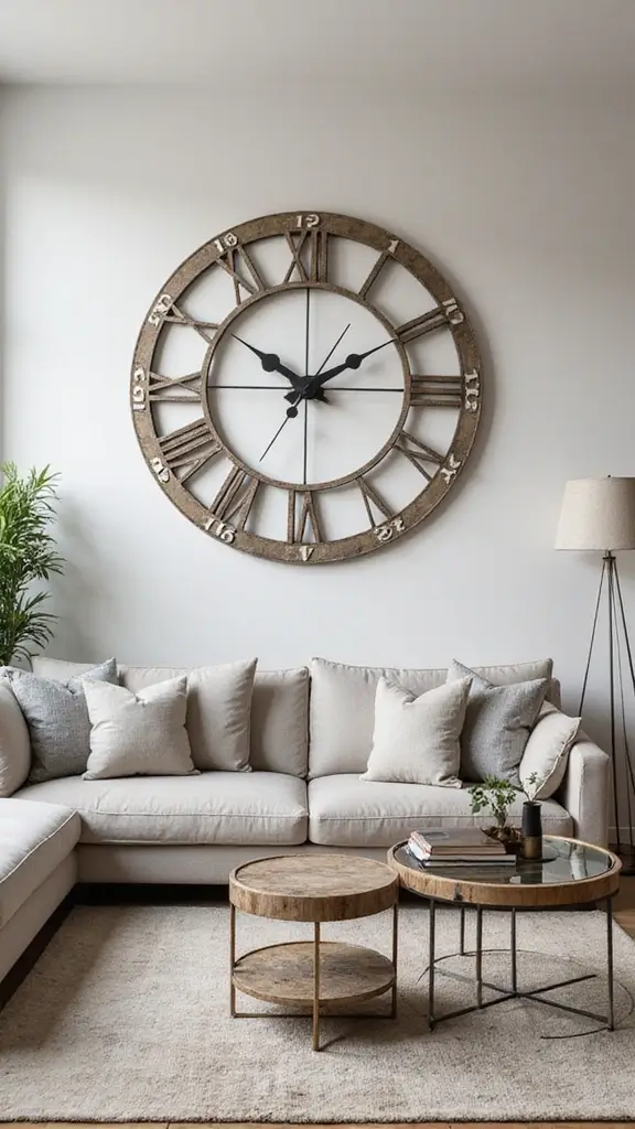 50 Home Renovation on a Budget Tips That Make Big Impact - 29. Use a Statement Clock