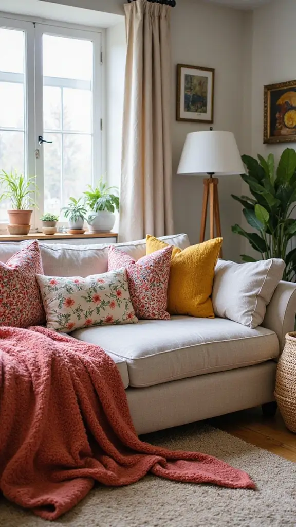 50 Home Renovation on a Budget Tips That Make Big Impact - 32. Create Texture with Pillows and Throws