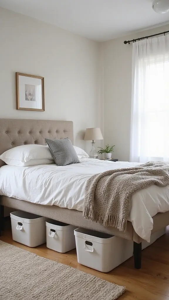 50 Home Renovation on a Budget Tips That Make Big Impact - 33. Utilize Under-Bed Storage