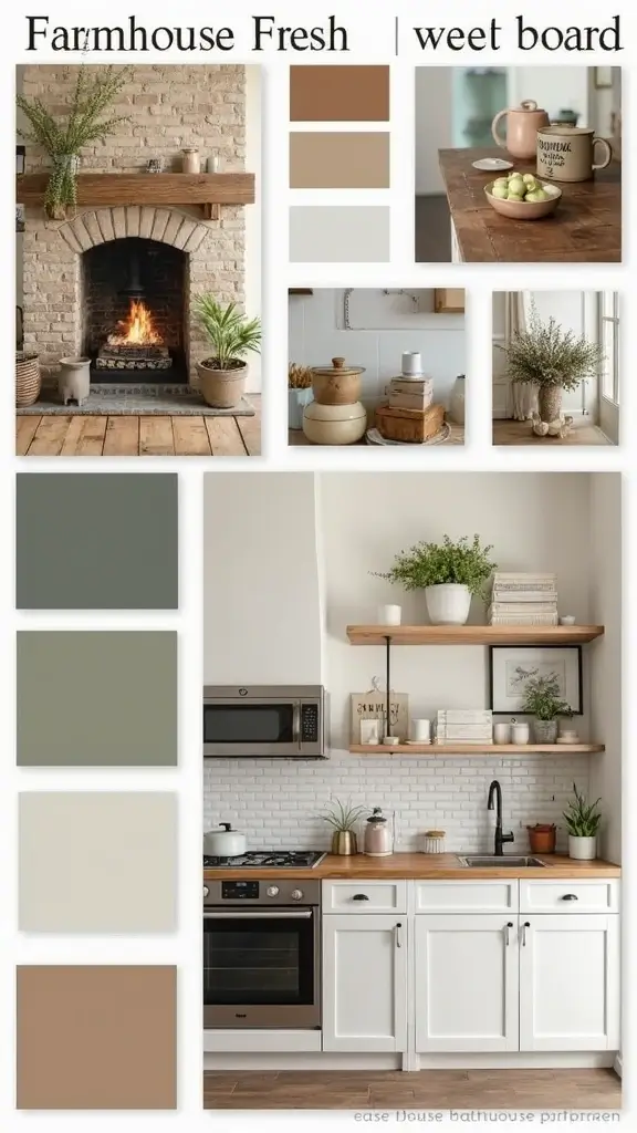 50 Interior Design Mood Board Inspiration That Sparks Creativity - 14. Farmhouse Fresh
