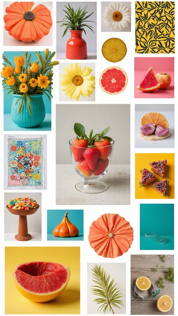 50 Interior Design Mood Board Inspiration That Sparks Creativity - 17. Bright and Bold