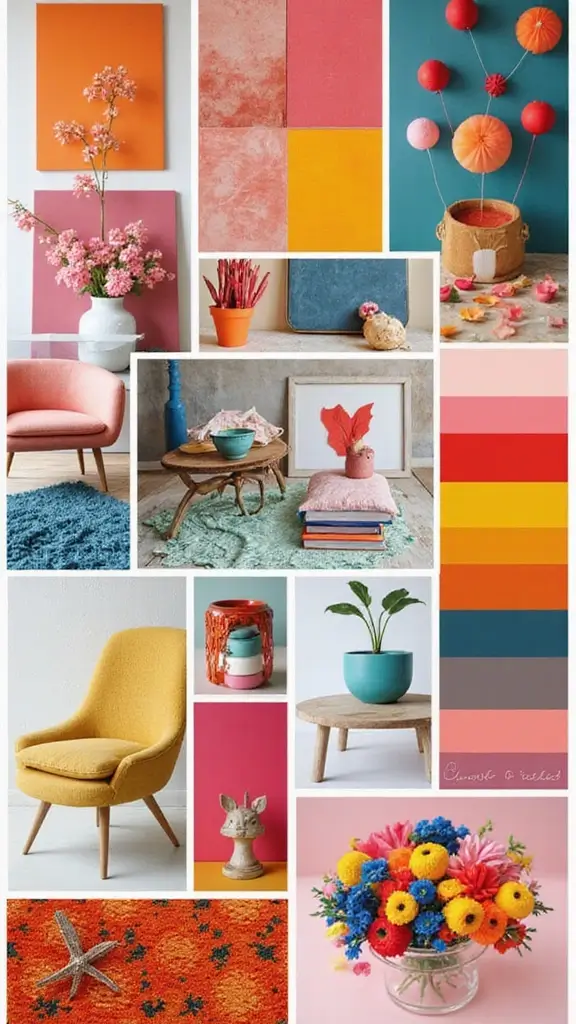 50 Interior Design Mood Board Inspiration That Sparks Creativity - 22. Color Blocked Bliss