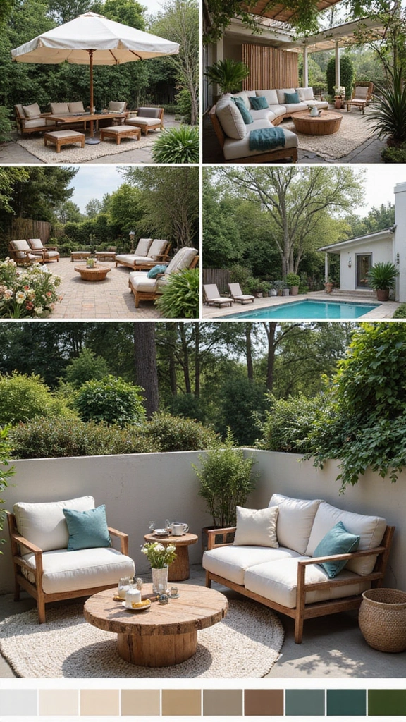50 Interior Design Mood Board Inspiration That Sparks Creativity - 25. Outdoor Oasis